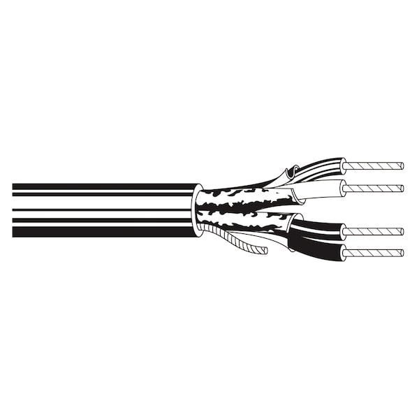 Belden 22-2P STR TNC PP IND FOIL SHD, LSZH JKT CMG-LS 300V 105C, ROHS, 1000FT 8723SB 0101000 - main